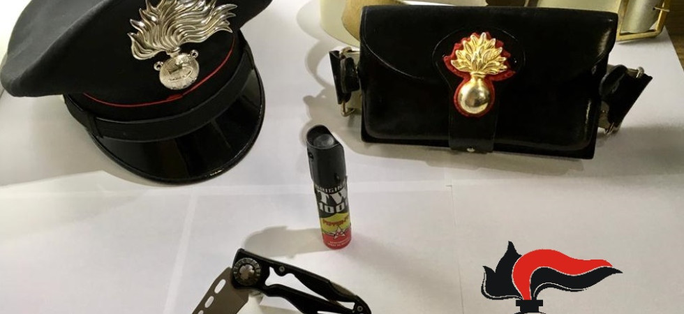 Si dà alla fuga all'arrivo dei carabinieri e poi li aggredisce